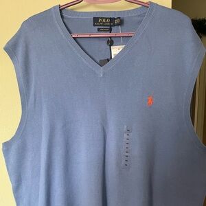 (NWT) Polo Ralph Lauren Blue Sweater Vest